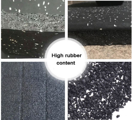 Настраивайте Мат для спортивного зала с 85% гранул SBR 15% гранул EPDM различной толщины
