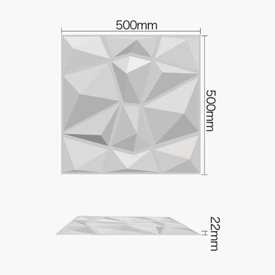 Luxury Living Room TV Background 500mm*50mm ПВХ 3D стена с современным дизайном